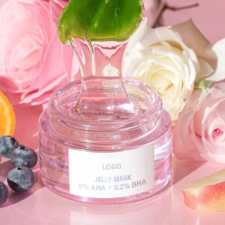 Exfoliating Moisturizing Glow  5%AHA+0.2% BHA Facial Jelly Mask