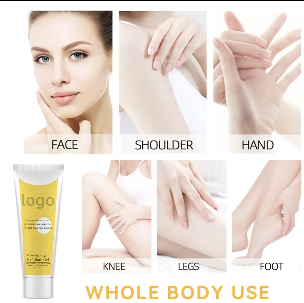 Whitening deep cleansing brown sugar exfoliating gel 50ml