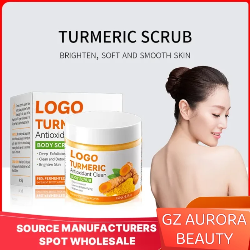 Exfoliating Brightening Moisturizing Anti-acne Turmeric Face Body Scrub