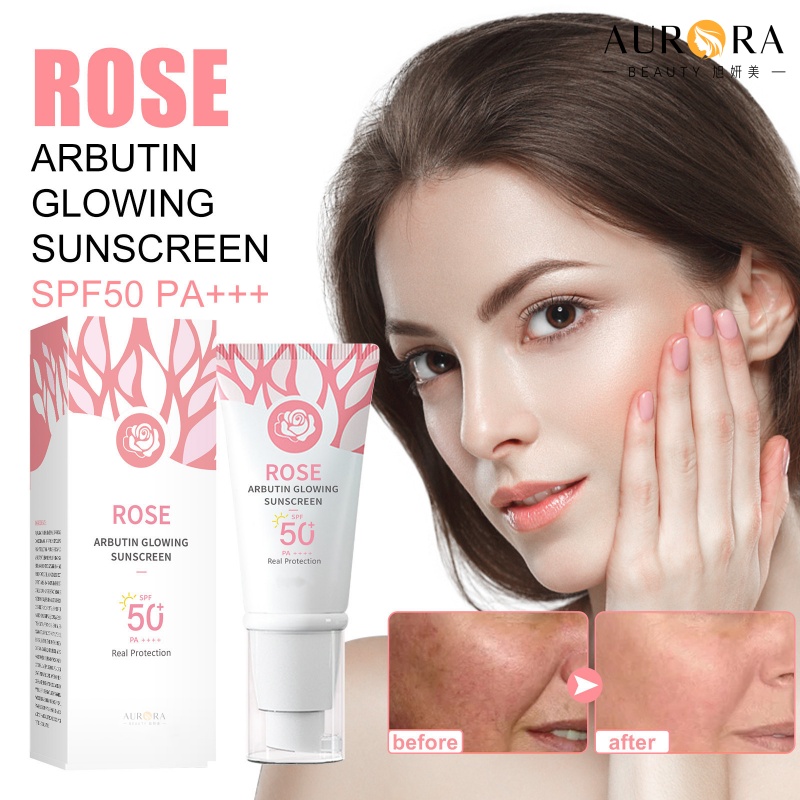 Rose Arbutin Glowing Sunscreen 30g SPF50