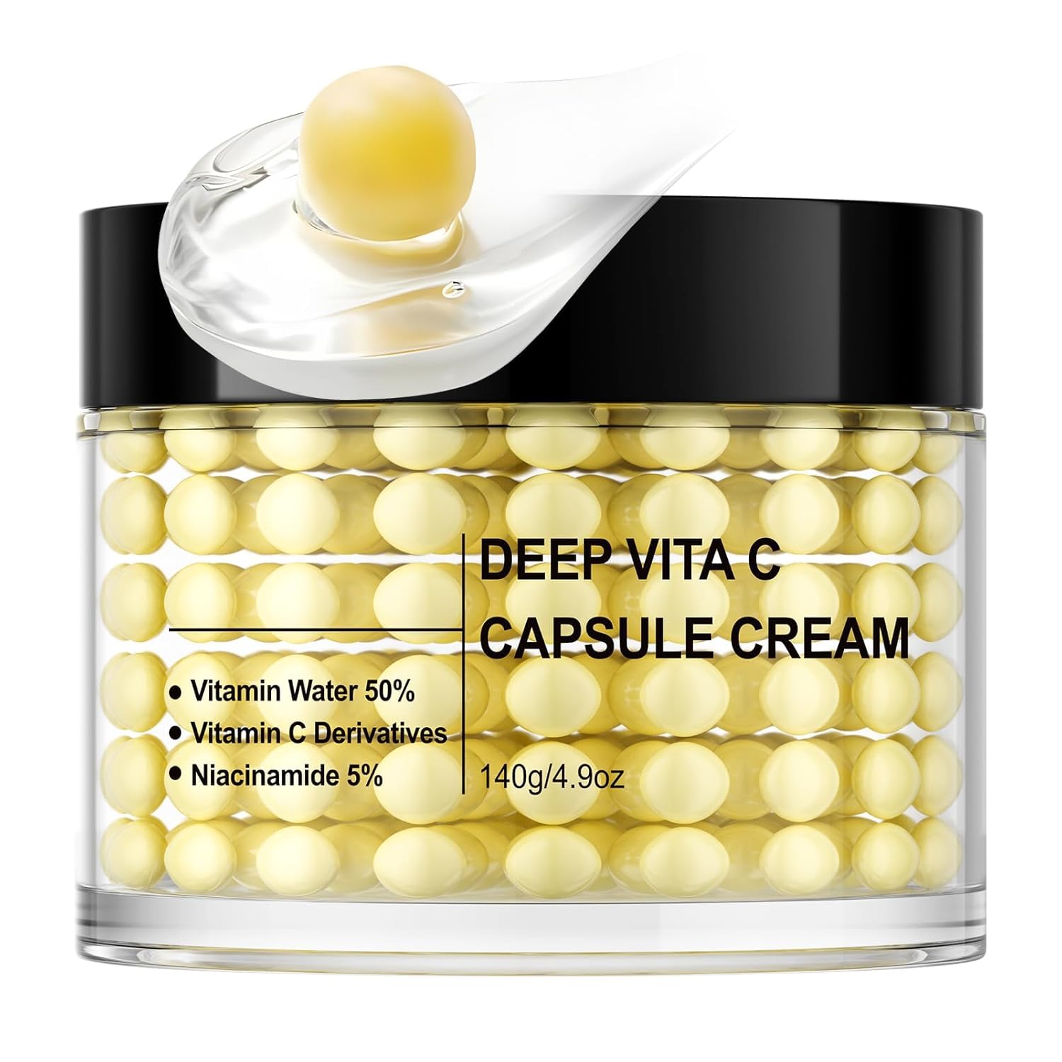 Deep Vita C Capsule Face Cream - Vitamin C & Niacinamide Brightening Moisturizer | OEM/ODM Skincare 