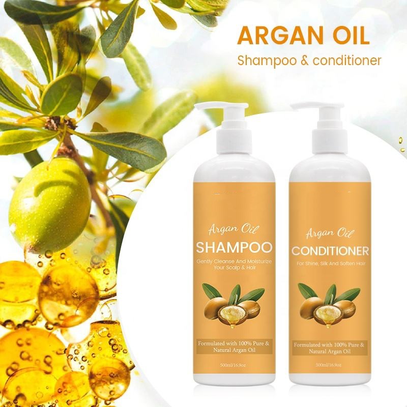 Natural Argan Oil Shampoo Conditioner for Soft, Shiny Hair | Paraben Free