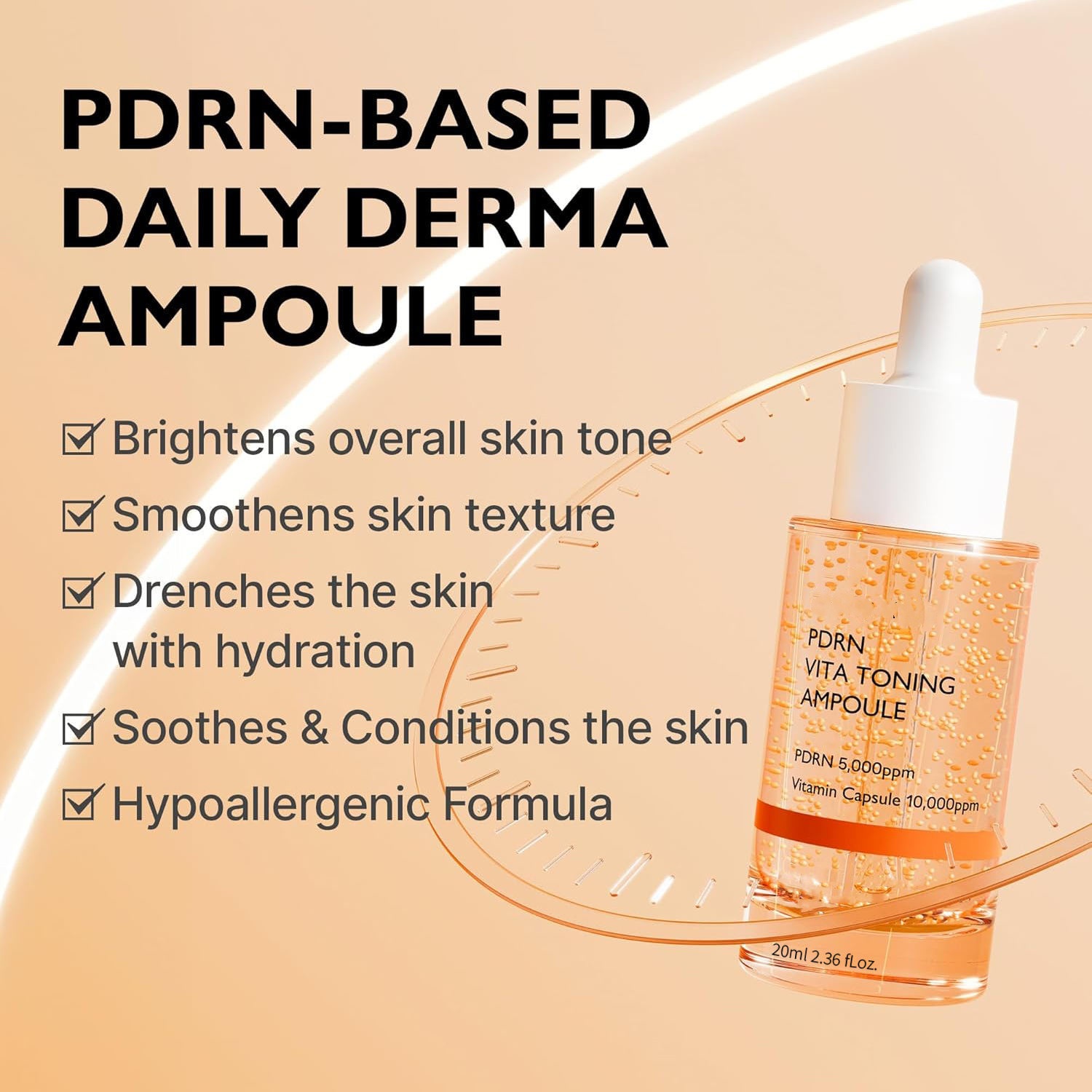 PDRN Vita Toning Ampoule | Brightening & Repair Serum | OEM/ODM Skincare Manufacturer