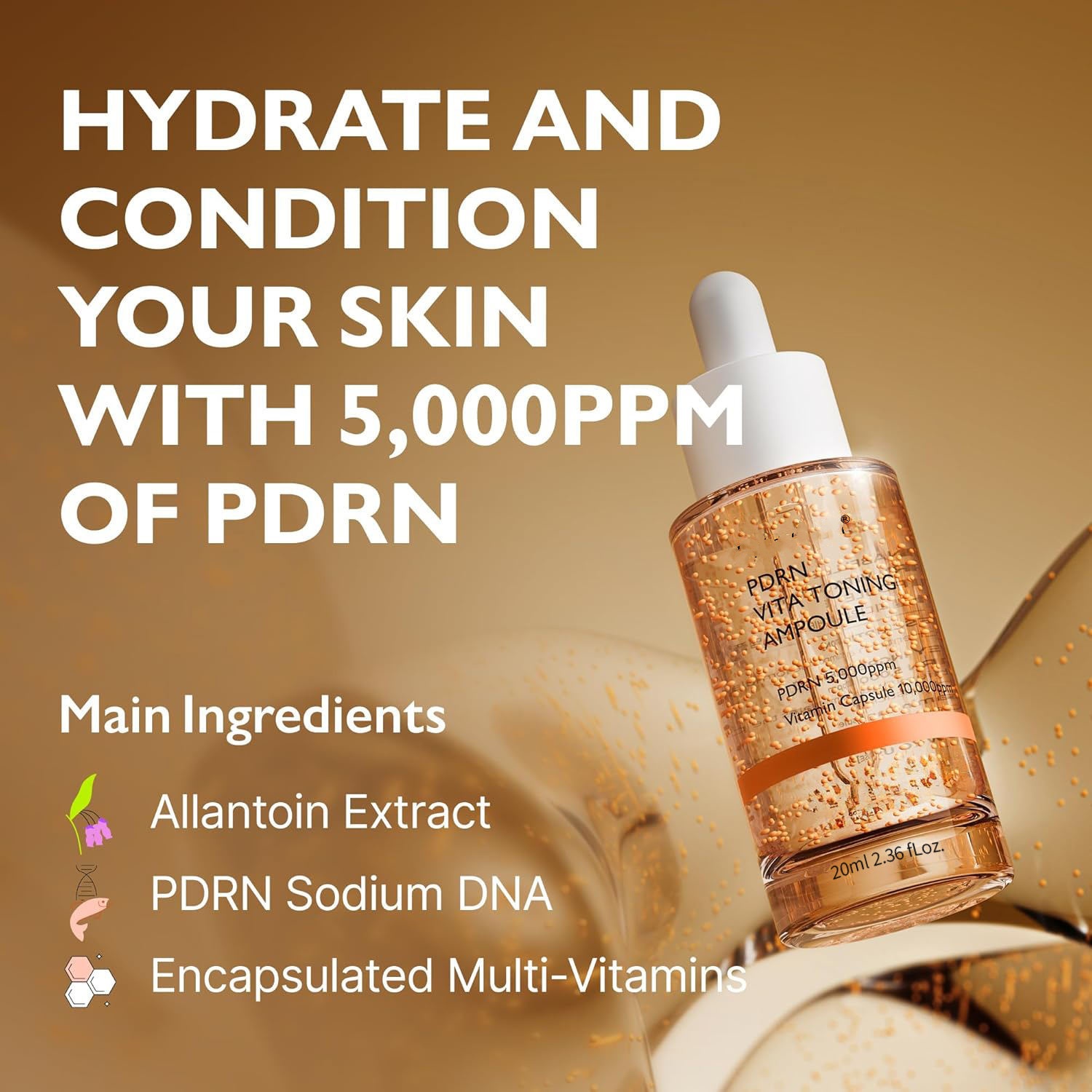 PDRN Vita Toning Ampoule | Brightening & Repair Serum | OEM/ODM Skincare Manufacturer