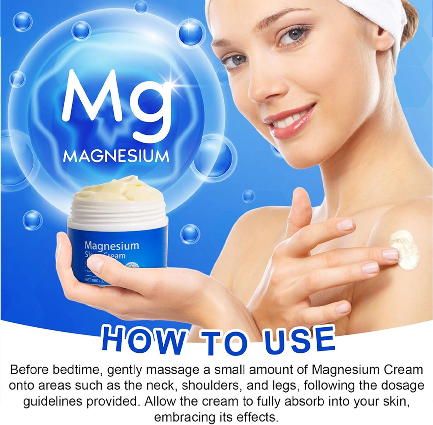 Premium Magnesium Sleep Cream | OEM/ODM Private Label | Natural Relaxation & Deep Sleep Support